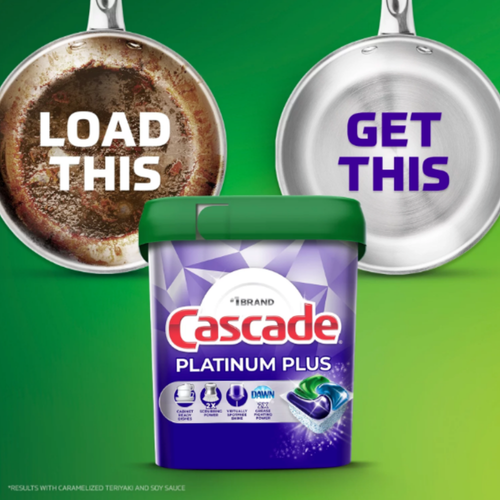 Cascade Platinum Plus Dishwasher Detergent Pacs, Mountain, 62 Count - Picture 4 of 10