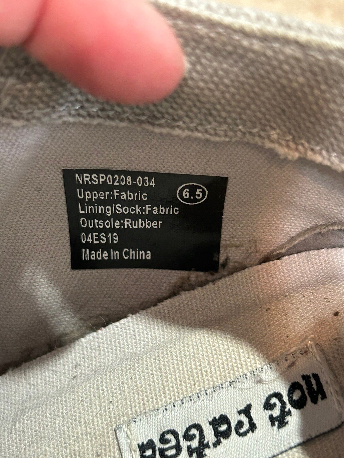 Not Rated Womens Shoes Size 6.5 Gray Sneaker Wedges Slouched Front Side Zip