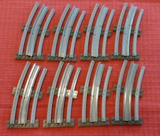 Lego 8 Stück Eisenbahn 12v Schienen Halbkreis 7851 7855 von 1980-85