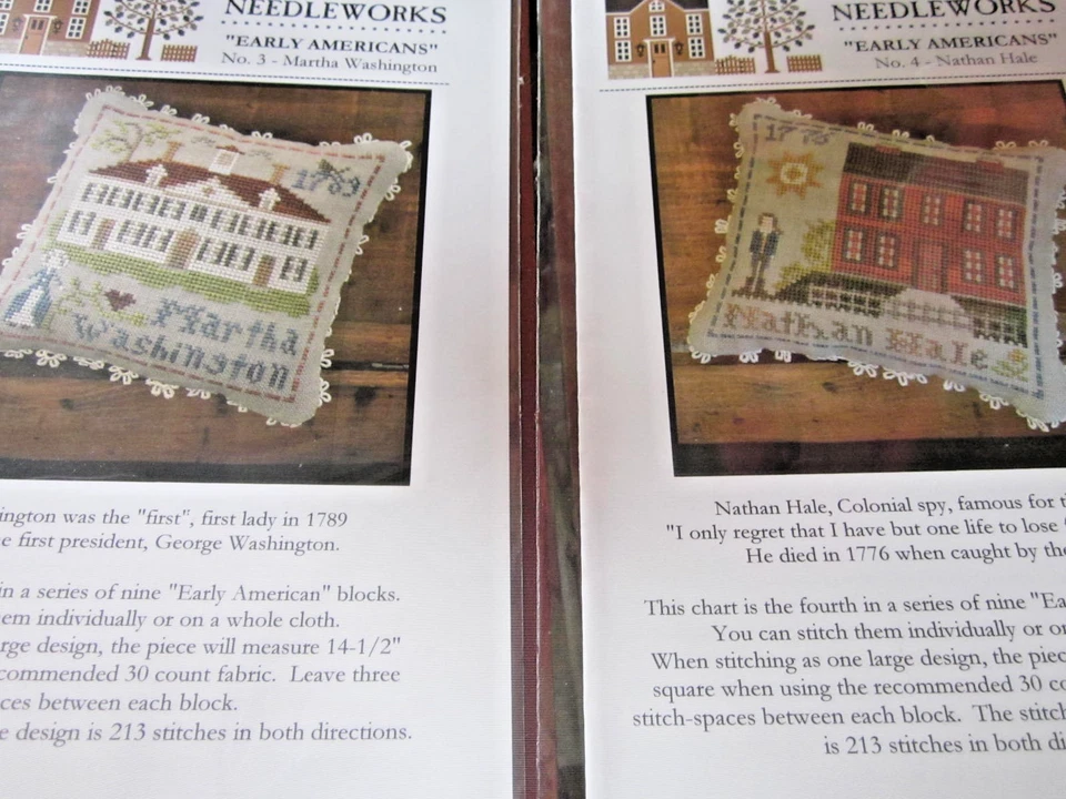 CS-103, Little House Needleworks, Early Americans, patterns only, 9 charts, - Image 2 of 4