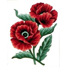 "Poppy" Printed Needlepoint Tapestry Kit 43104