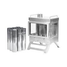 Camping Tent Stove Wood Stove, Dweller Max 3 Stainless Steel Wood Burning Sto...