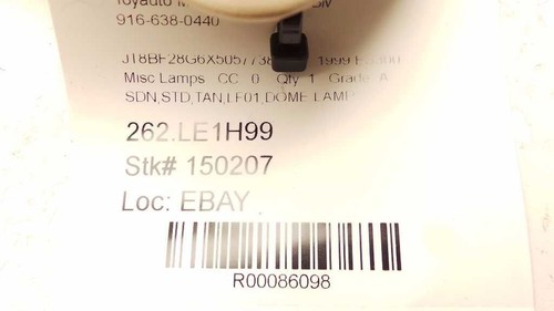 ES300 97 98 99 00 01 DOME LAMP - Foto 6 di 6