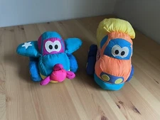 Vintage Tonka SOFT WALKIN' WHEELS Nylon Plush Dump Truck & Airplane **No Sound