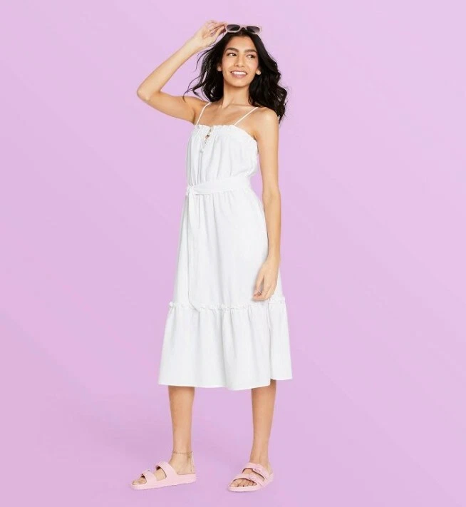 SOLD OUT Stoney Clover Lane x Target White Sleeveless Tiered Dress