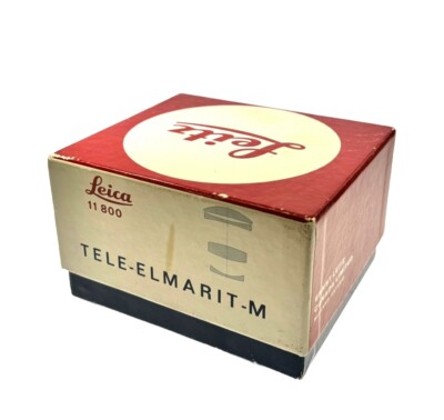 Genuine Leica 11800 Tele-Elmarit-M 90mm f/2.8 Lens Empty Box Only