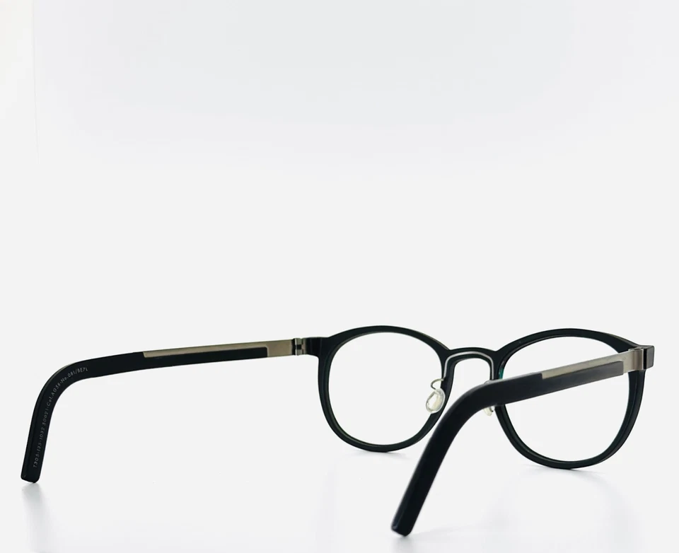 Gafas Lindberg Acetanium 1032 Ag58 081/be7l negras plateadas 50-21-135 B:40  Foto 4 de 4