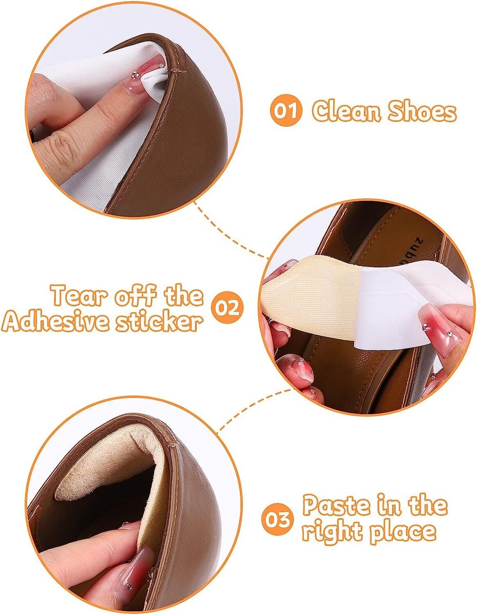 2Pcs Heel Grips for Loose Shoes Heel Cushion Pads No-Slip Shoe