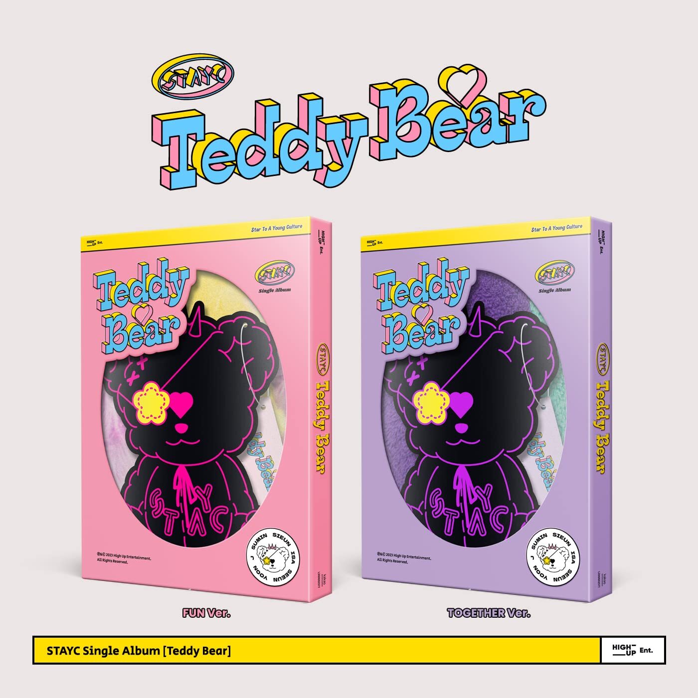 7024785 Audio Cd Stayc - Teddy Bear (4Th Single Album)