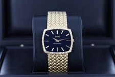 Piaget Vintage 31mm X 24mm Dark Blue Dial on Yellow Gold