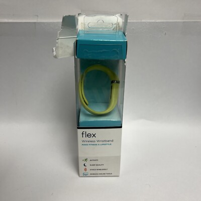 Fitbit Flex Wireless Activity Sleep Wristband Green Open Box