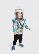 Hyde Eek Baby 12-18 Month Infant Robot Outfit Costume Halloween Silver New NWT