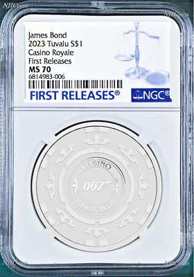 2023 Royal Casino CASINO CHIP .9999 SILVER $1 1oz COIN NGC MS70