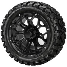 4 23x10r14 Sierra Rover Radial Tires On 14x7 Gloss Black Hercules Wheels