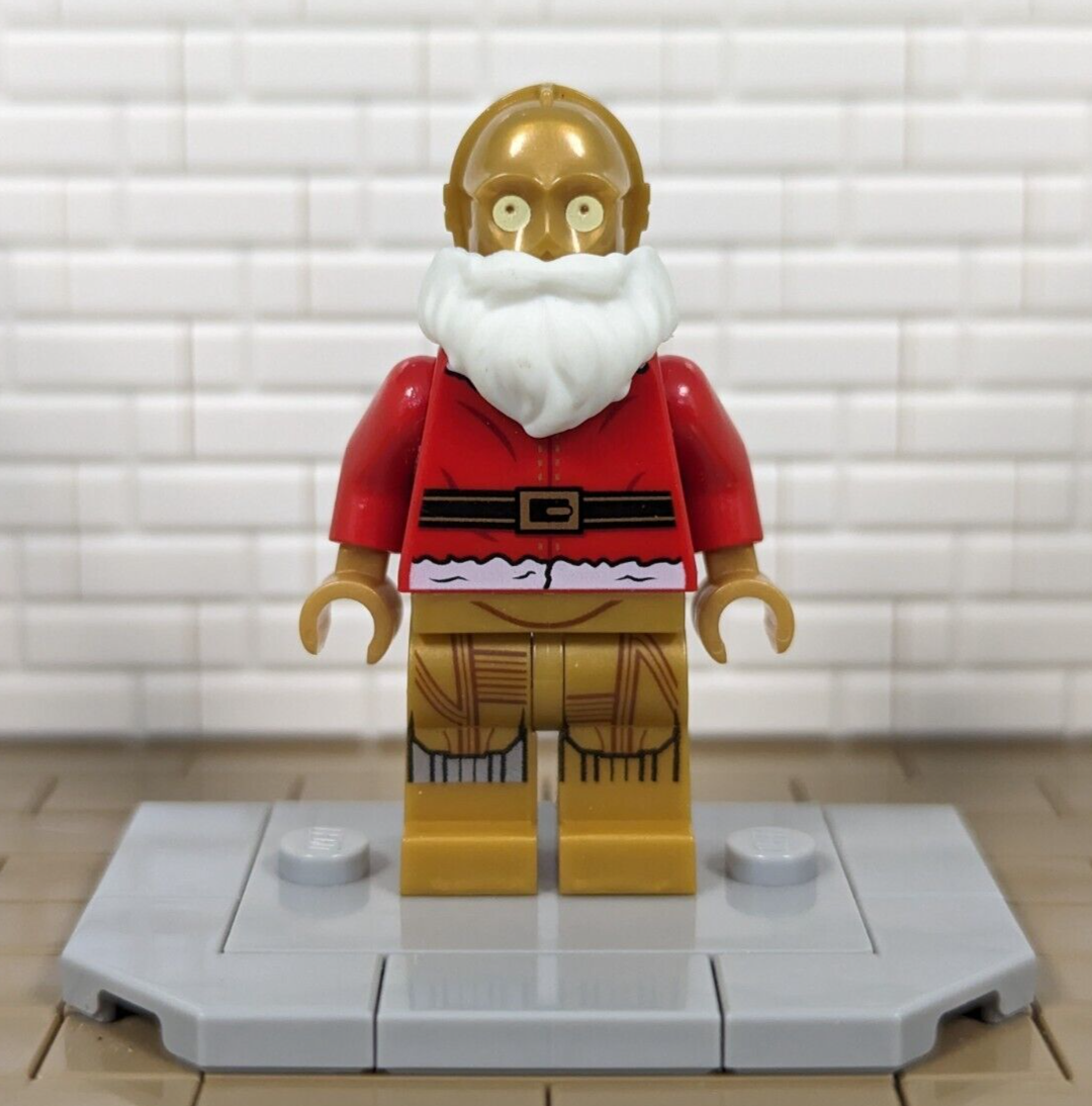 NEW LEGO Star Wars Santa C-3PO Minifigure, Christmas, Holiday sw0680