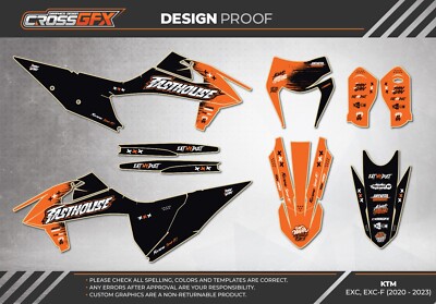2020 2021 2022 2023 Graphics Kit KTM EXC EXCF XCW 150 250 300 350 450 500 EXC-F
