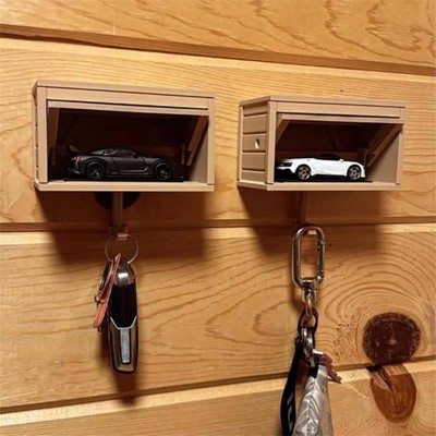 Car Garage Key Holder with Opening Door, Key Holder for Wall Hot!