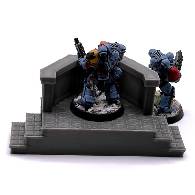 Grimdark Faith Podio Altare 28mm Scatter Terrain Obiettivo Scenario Gotico Sci-Fi - Foto 7