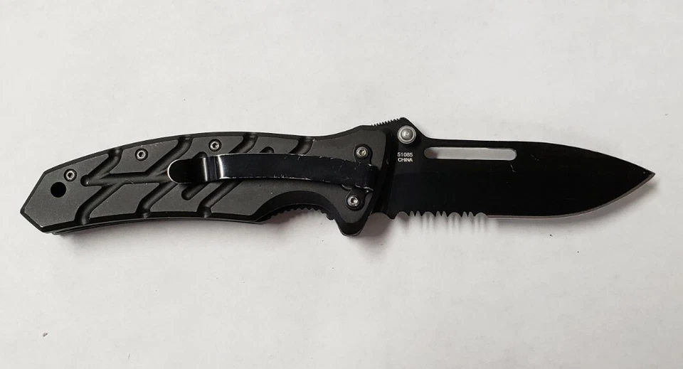 Cuchillo de Bolsillo Plegable Táctico Fury Kami Combo Borde Forro Bloqueo Aluminio 51085 Foto 2 de 4