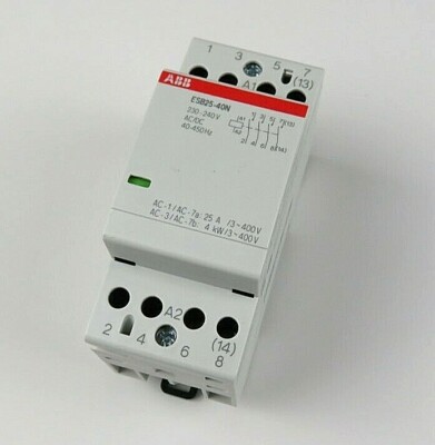 ABB | Installationsschütz | ESB25-40N | 230V | 24VAC/DC | 12VAC/DC | ESB20-20-06