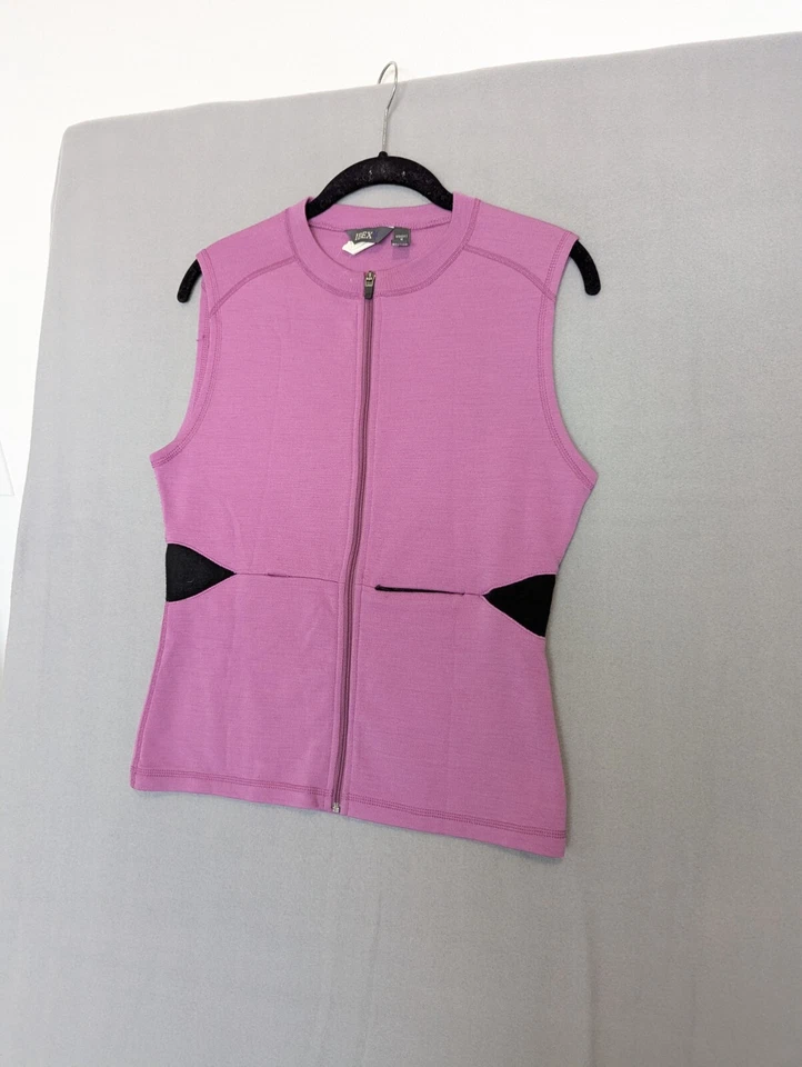 Ibex Vest Womens Small Purple Merino Wool Lightweight Outdoor Hiking Camping - Image 3 of 4