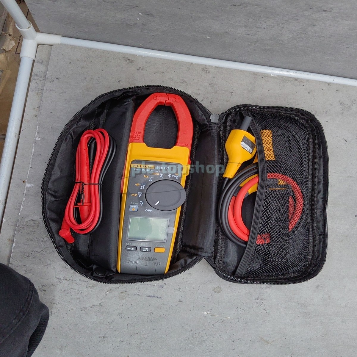 Fluke 376FC True-RMS AC/DC Clamp Meter w/ Leads PLC | eBay