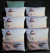 All Weather CUSTOM Cornhole Bean Bags 8 ACA Regulation Resin Filled Bags 18