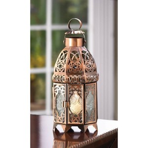 8 Copper Moroccan Candle Lamp Table Decor Wedding Centerpiece