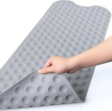 Bathtub Mat Non-Slip without Suction Cups, 39X16Inch Extra Long Bath Mats for Sh