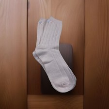 Women's VTG Socks Super Soft Crew CH Acrylic Baby Pink 9-11 USA Made