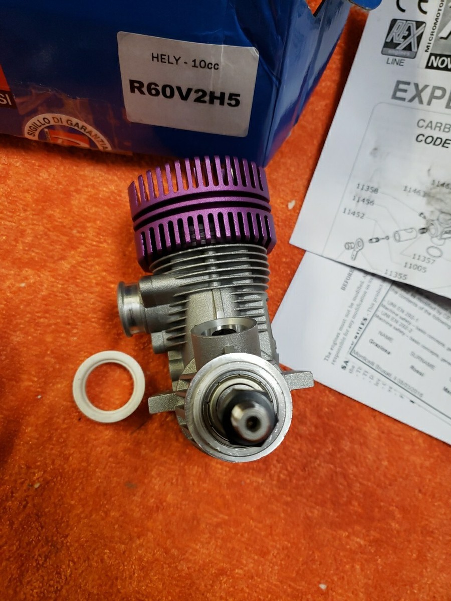 Novarossi Engine - Rossi R60V2H5 Hely - 10cc Motor - R 60 - NIB | eBay