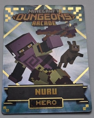 Minecraft Dungeons Arcade Series 5 (#111 Hero: NURU) FOIL Card