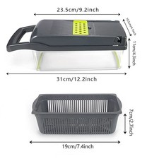 Nice Smart 15TLG Dicer Vegetable Slicer Shredder Manual Onion Chopper