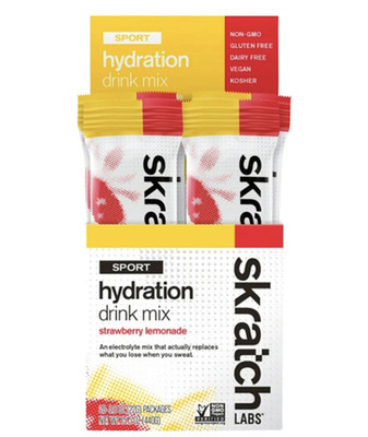 SKRATCH Labs Hydration Sports Drink Mix 20 Pack Box - Strawberry Lemonade