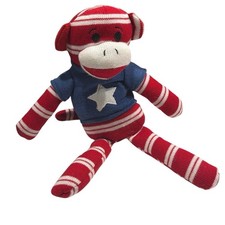 DanDee 2013 Sock Monkey Red White Blue