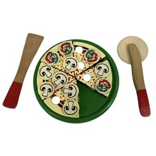 Melissa Doug Wooden Pizza Party Playset Utensils Italian Toppings PARTS