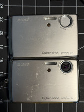 Sony Cyber-shot DSC-T33 5.1MP Digital Camera Pair of two PARTS/REPAIR