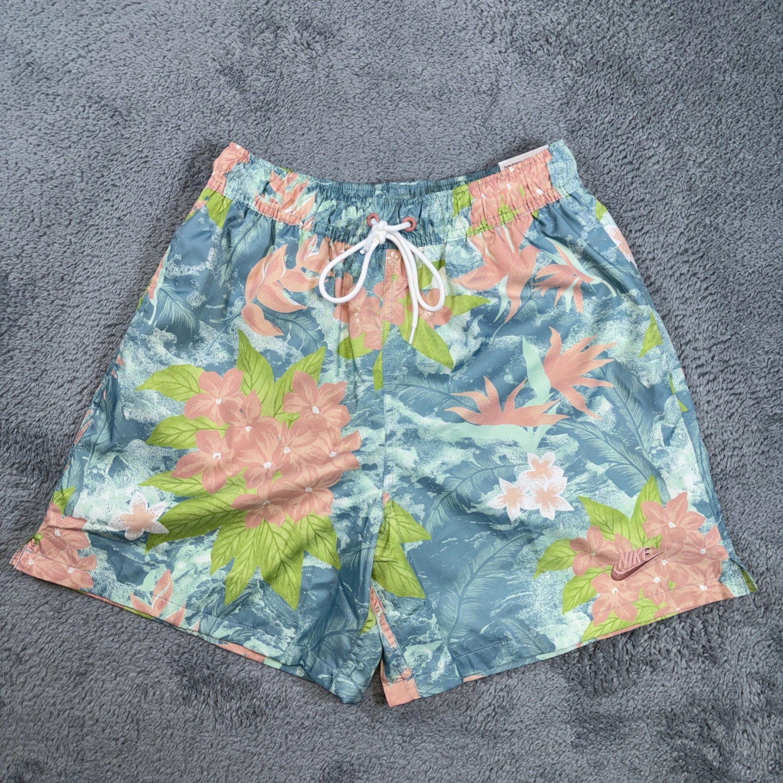 Mens Sz S, Nike Mens Standard Fit Above Knee Length Shorts, Hawaiian, HV4610-353