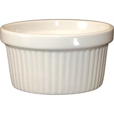 International Tableware RAMF4AW 4 oz American White Fluted Ramekin