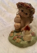 Dreamsicles Brown Baggin 1996 Signed by Kristin Figurine Vintage