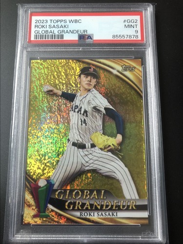 Roki Sasaki #GG-2 2023 Topps World Classic Global Grandeur card