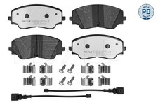 BREMSBELAGSATZ VORDERACHSE FÜR GOLF VIII (CD1, DA1) - MEYLE 025 206 2618/PD