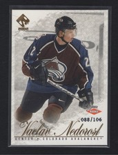 2001-02 Pacific Private Stock - Vaclav Nedorost #118 Gold /106 (RC) Colorado