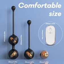Kegel Ben Wa Exercise Balls Weights Vaginal Bladder Tightener Remote Control