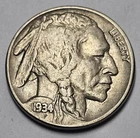 1934 Buffalo Nickel - Beautiful Coin -