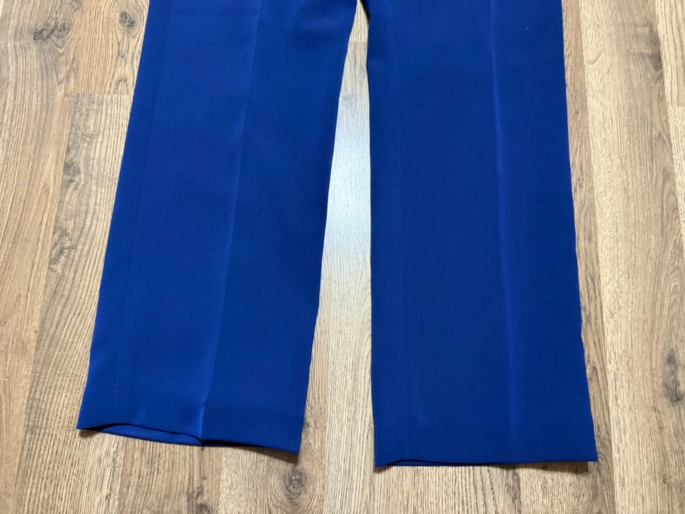 Pantalones Kasper, para mujer talla 4 pequeños, azules, pantalones de vestir, negocios Foto 3 de 4