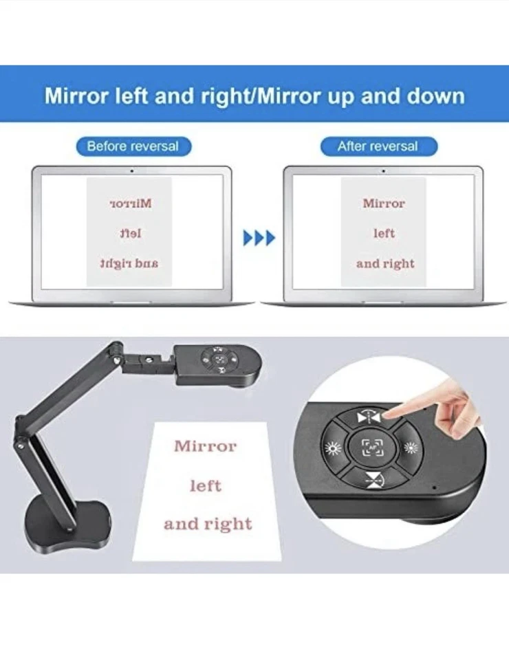 Kitchbai Visualiser Classroom, USB Document Camera for teaching 4K with 3-Lev... - Image 4 of 4
