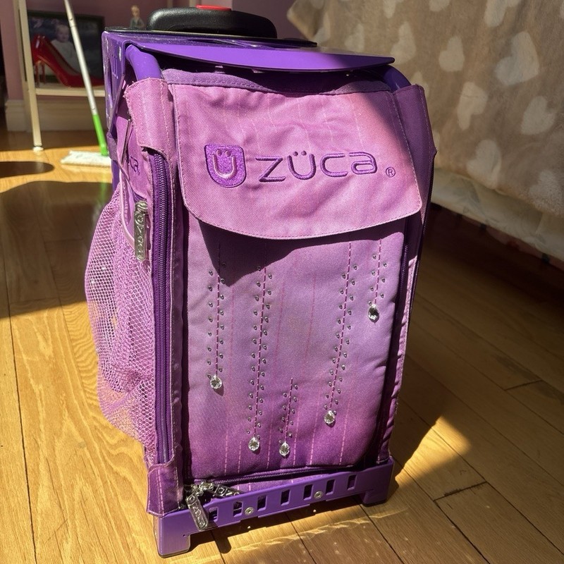 ZÜCA 16" Purple Carry-On Rolling Bag Nylon w/ Wheels & Telescoping Handle