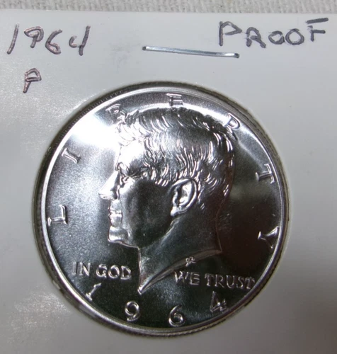 1964 P Proof 90% Silver KennedyHalf Dollar