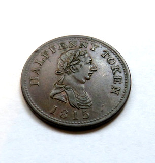 1815 PAYABLE BY HOSTERMAN & ETTER HALIFAX CANADA HALF PENNY TOKEN
